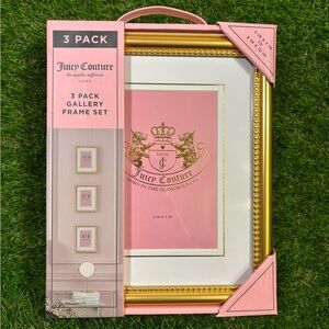 Juicy Couture Pink and Gold Frame Trio